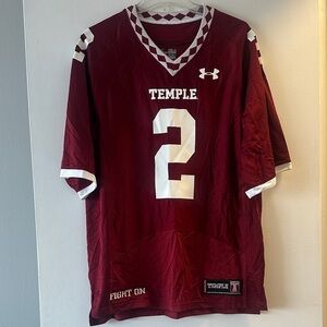 Authentic Under Armour Men's Temple Football Jersey